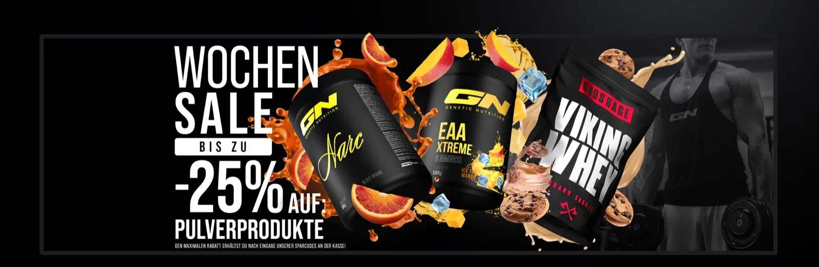 Gigas Nutrition Produkte im Wochen-Sale: Booster, EAA und Whey