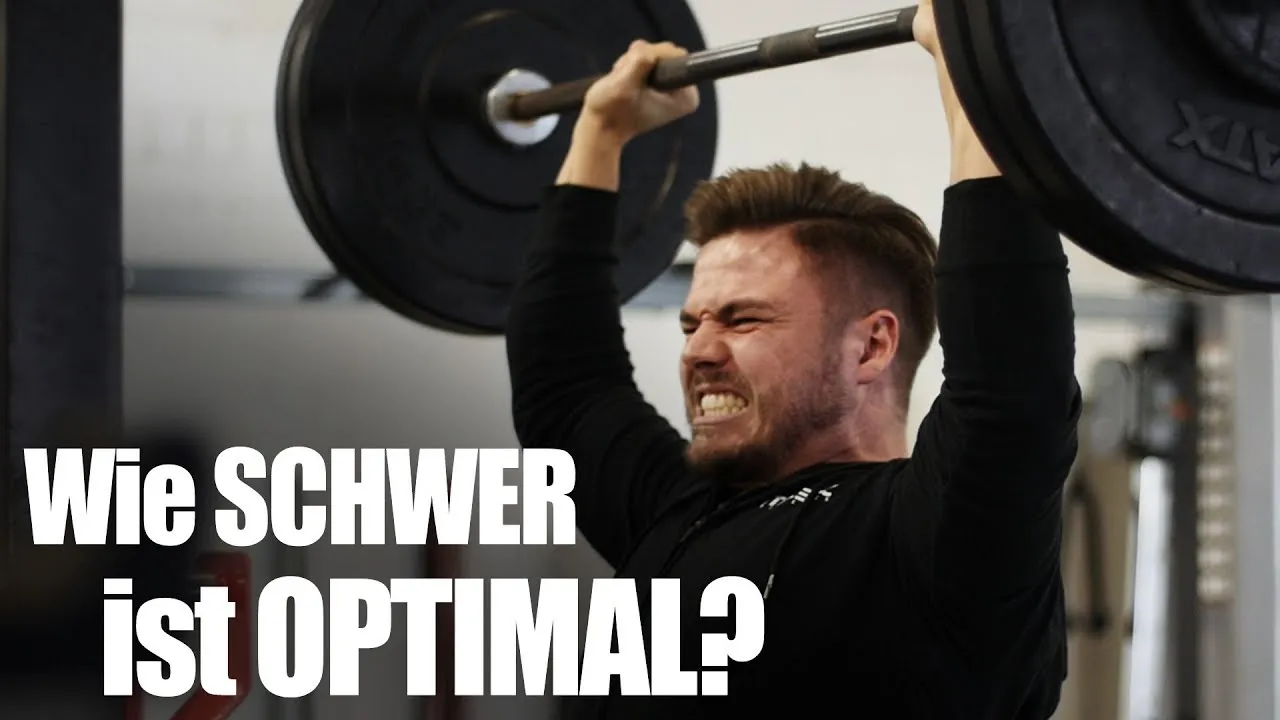 Beitragsbild zum Artikel: Zu SCHWER oder NICHT schwer GENUG? – SO wählst Du das optimale TRAININGSGEWICHT!