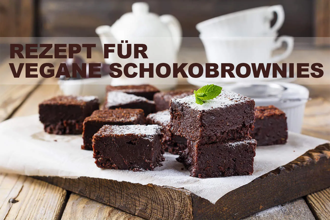 Beitragsbild zum Artikel: Vegane Brownies mit extra viel Eiweiß und Schokolade