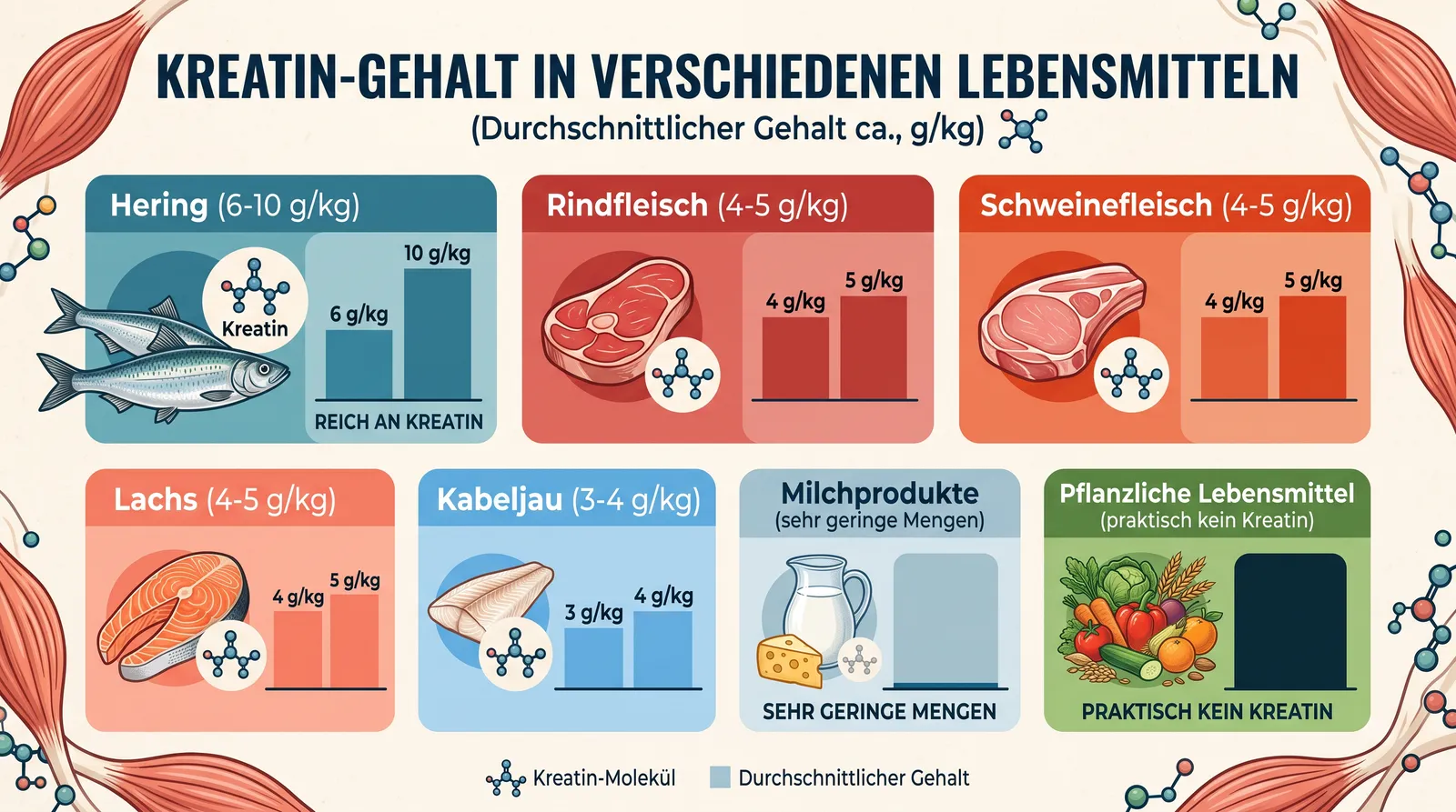 Abbildung 2 zum Artikel: Kreatin erklärt: Wirkung, Einnahme, Muskelaufbau und wissenschaftliche Fakten