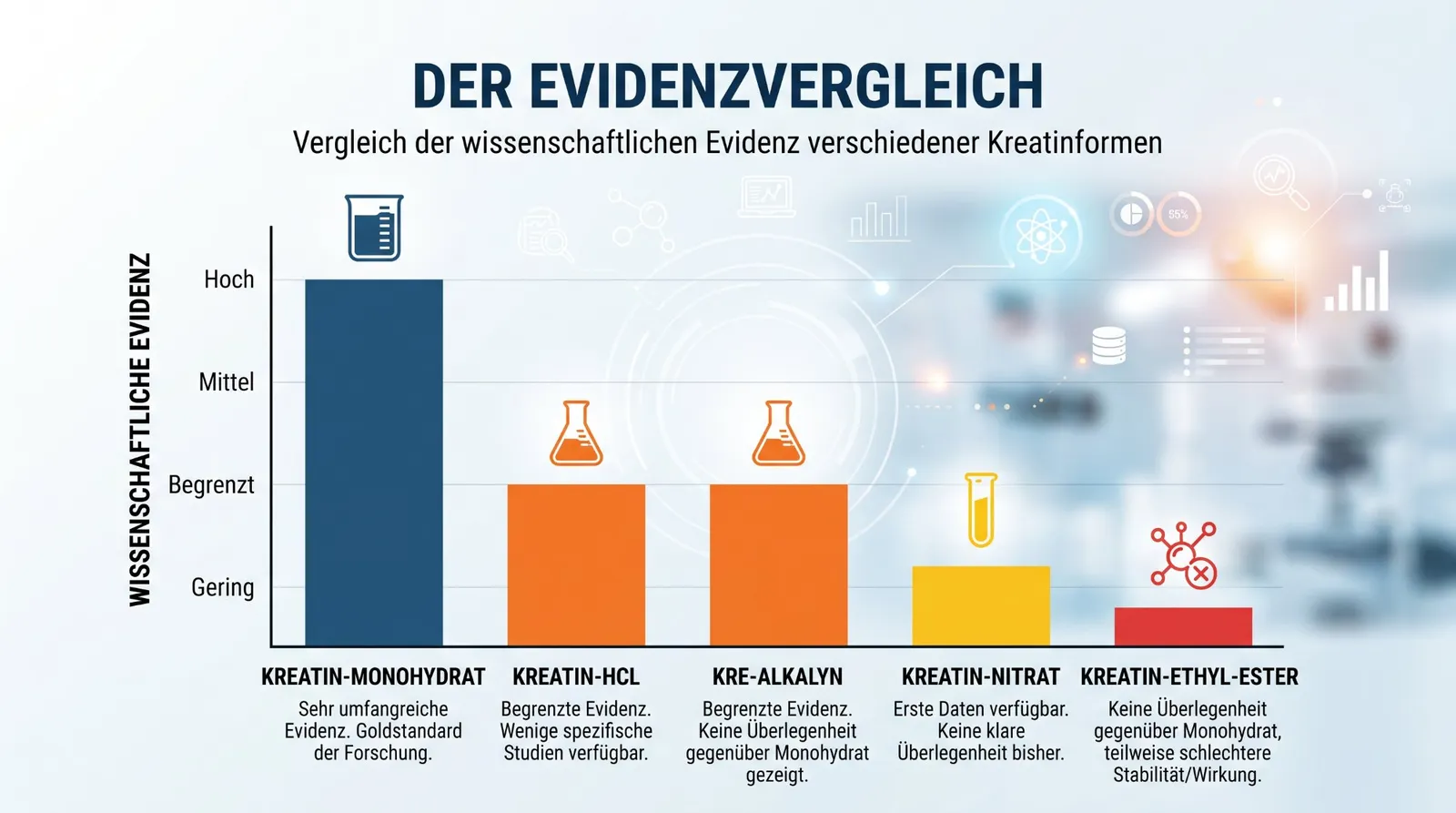 Abbildung 2 zum Artikel: Kreatin-Monohydrat vs. andere Formen: Welche ist wirklich die beste?