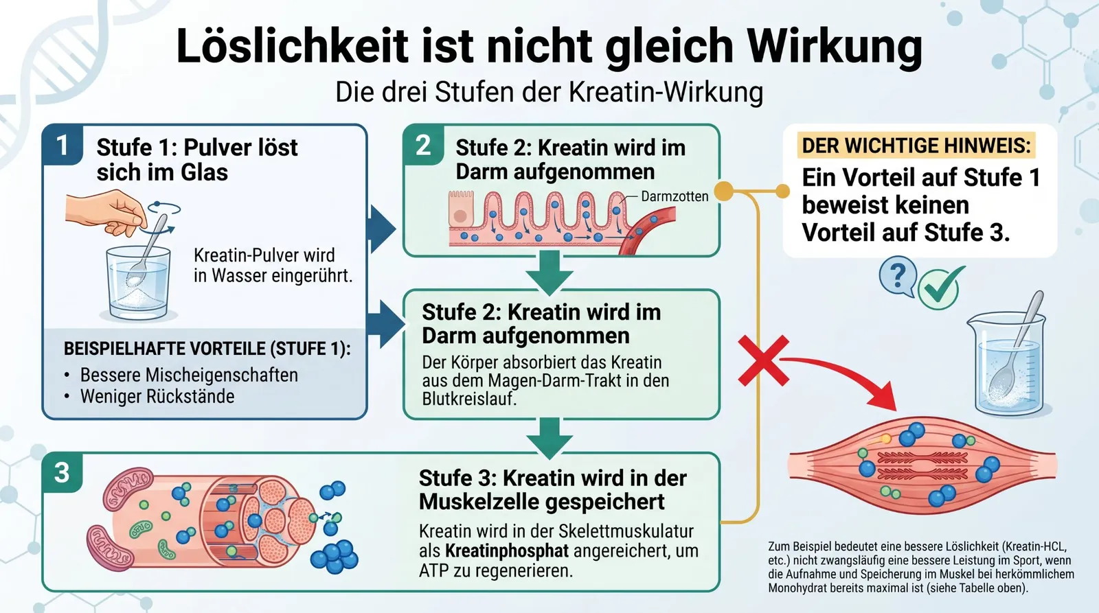 Abbildung 3 zum Artikel: Kreatin-Monohydrat vs. andere Formen: Welche ist wirklich die beste?