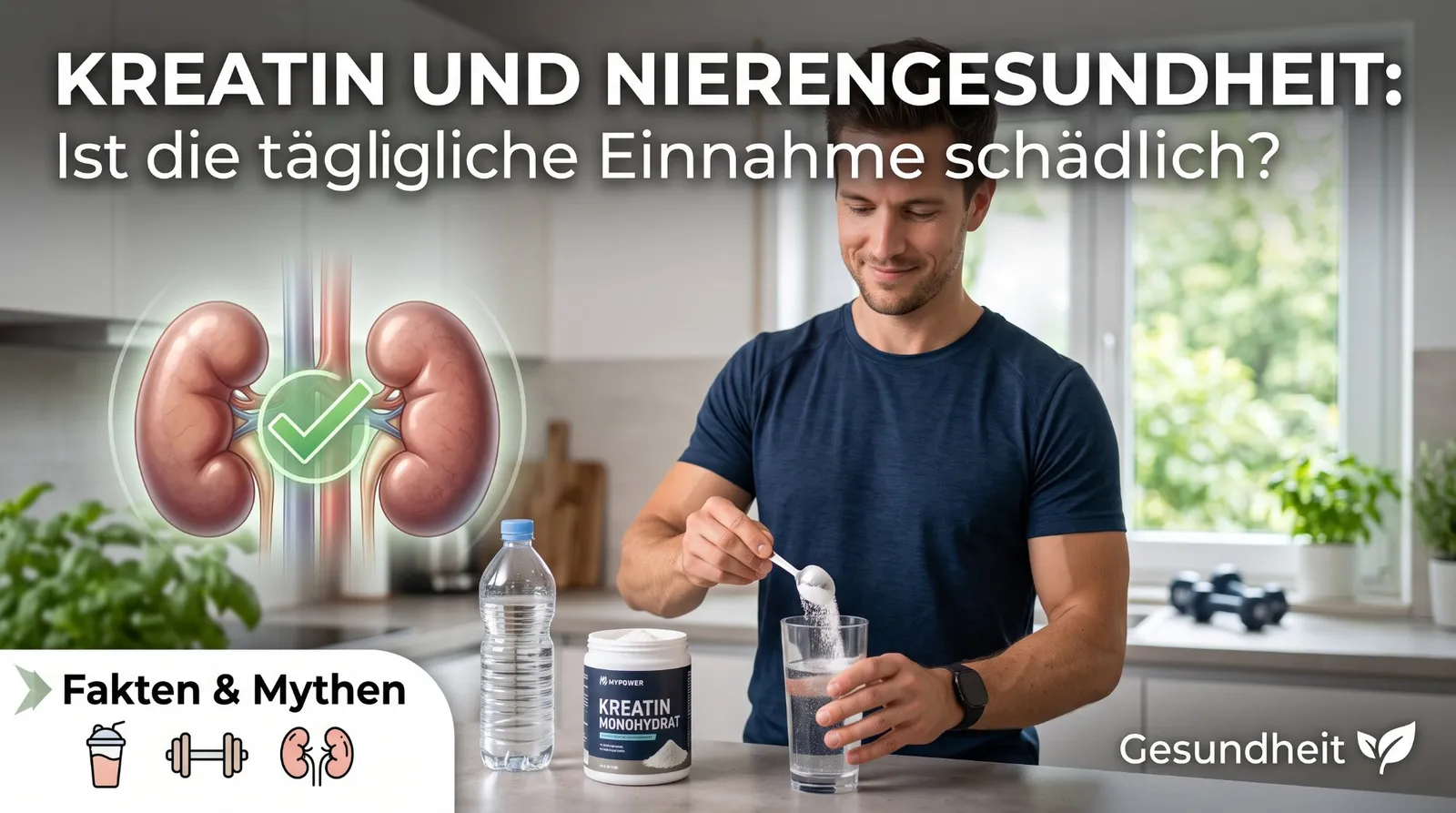 Beitragsbild: Kreatin und Nierengesundheit: Ist die tägliche Einnahme schädlich?
