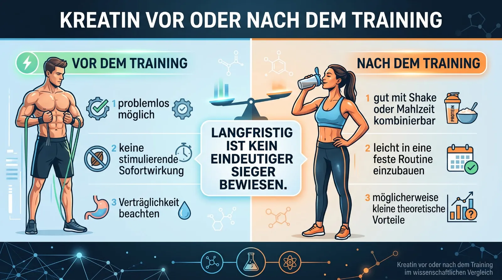Abbildung 2 zum Artikel: Kreatin vor oder nach dem Training: Wann ist die Einnahme am besten?