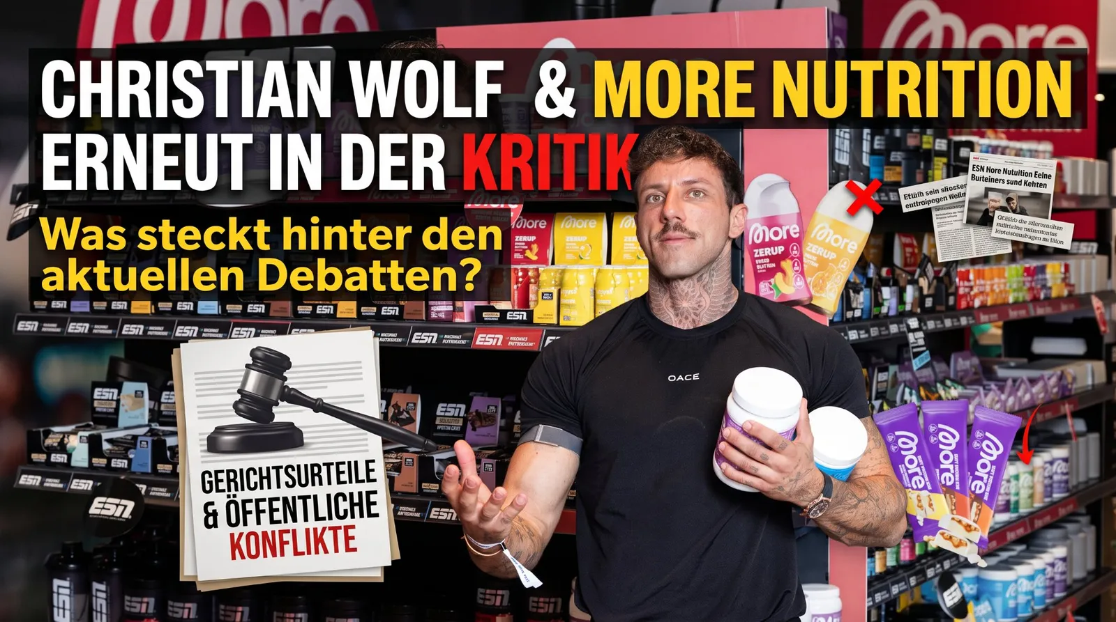 Beitragsbild: Warum Christian Wolf und More Nutrition gerade wieder massiv in der Kritik stehen
