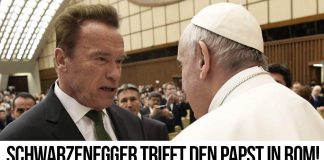 Schwarzenegger meets Papst!