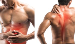 Muskelkater in den Abdomninals / Rücken kann sehr schmerzhaft wirken