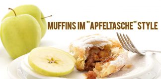 Gesund backen: Muffins im „Apfeltasche“-Style
