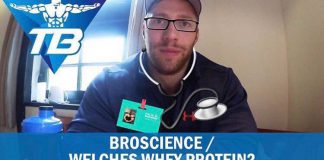 Tim Budesheim schwört auf Broscience…und Whey Protein!