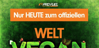 nur HEUTE: ProFuel feiert den WORLD VEGAN DAY mit SONDERRABATT!
