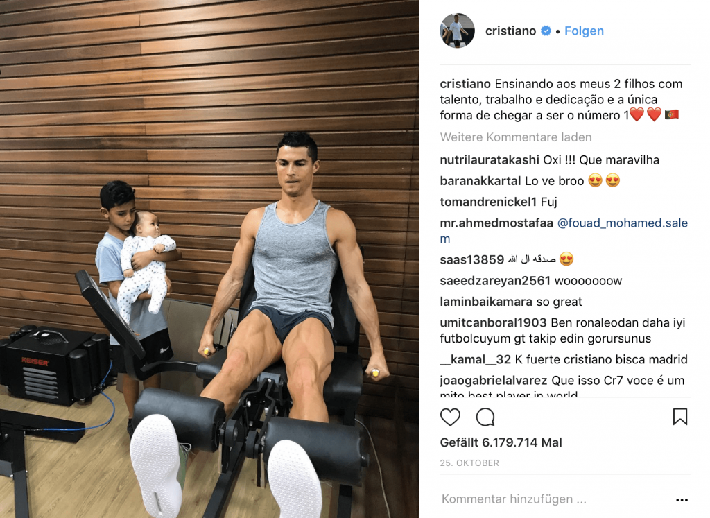 Cristiano Ronaldo CR7 Oberschenkel Training