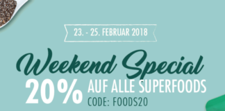 GESUNDES Wochenende: 20% Rabatt auf ALLE Superfoods bei FITMART!!