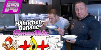 War Thunfisch-Shake gestern? Markus Rühl präsentiert Hähnchen-Banane-Smoothie! Markus Rühl Hähnchenbrust-Banane-Smoothie